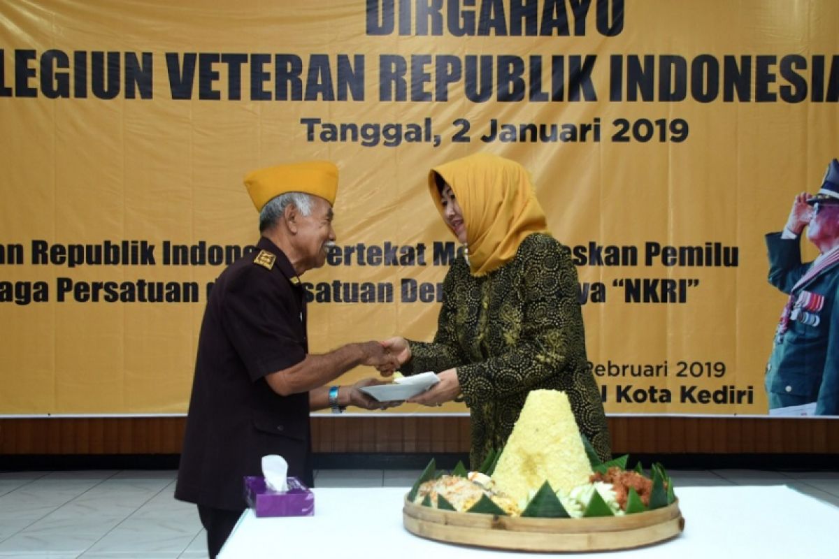 Veteran Kediri Janji Ikut Jaga Persatuan Sukseskan Pemilu