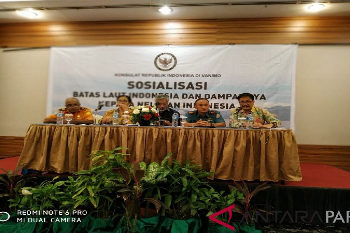 Konsulat RI sosialisasikan batas laut Indonesia kepada nelayan Jayapura