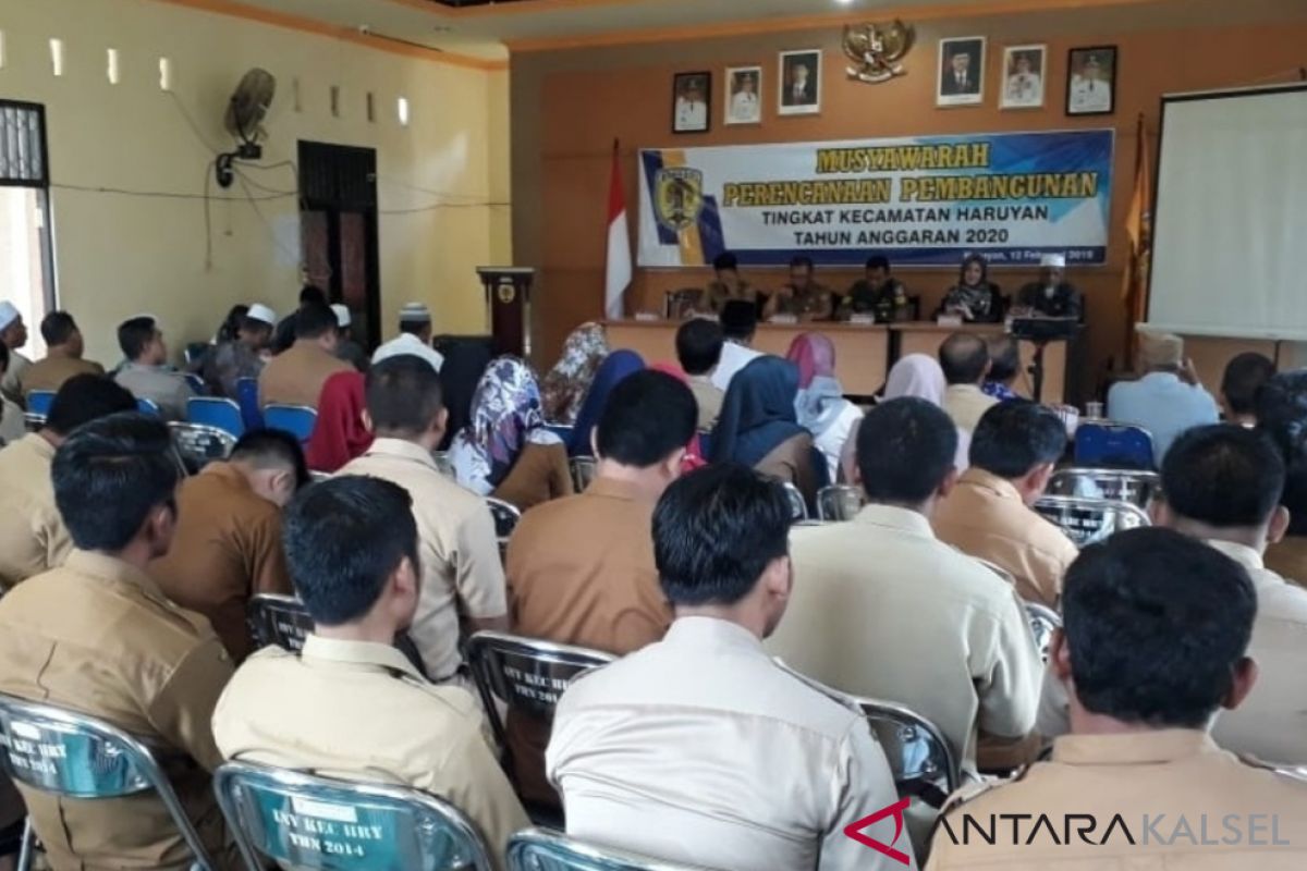 Kecamatan Haruyan usulkan 110 pembangunan infrastruktur