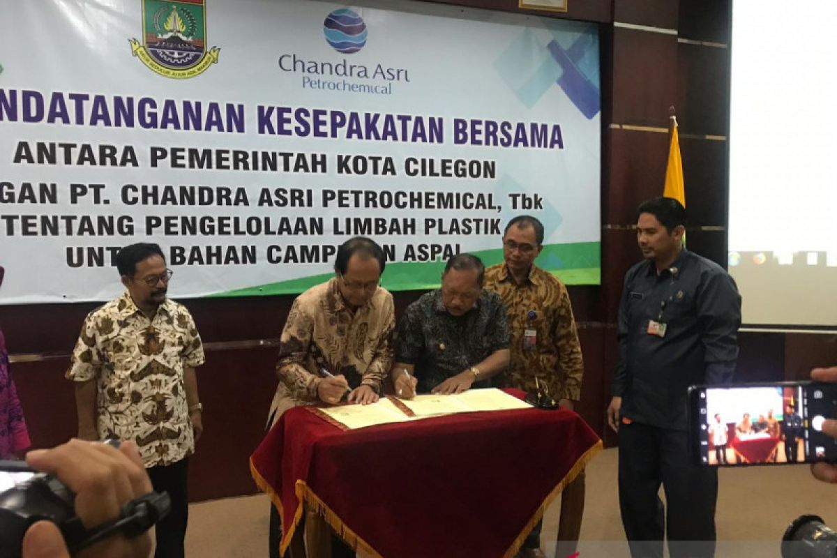 CAP kembangkan aspal limbah plastik  kerja sama Pemkot Cilegon