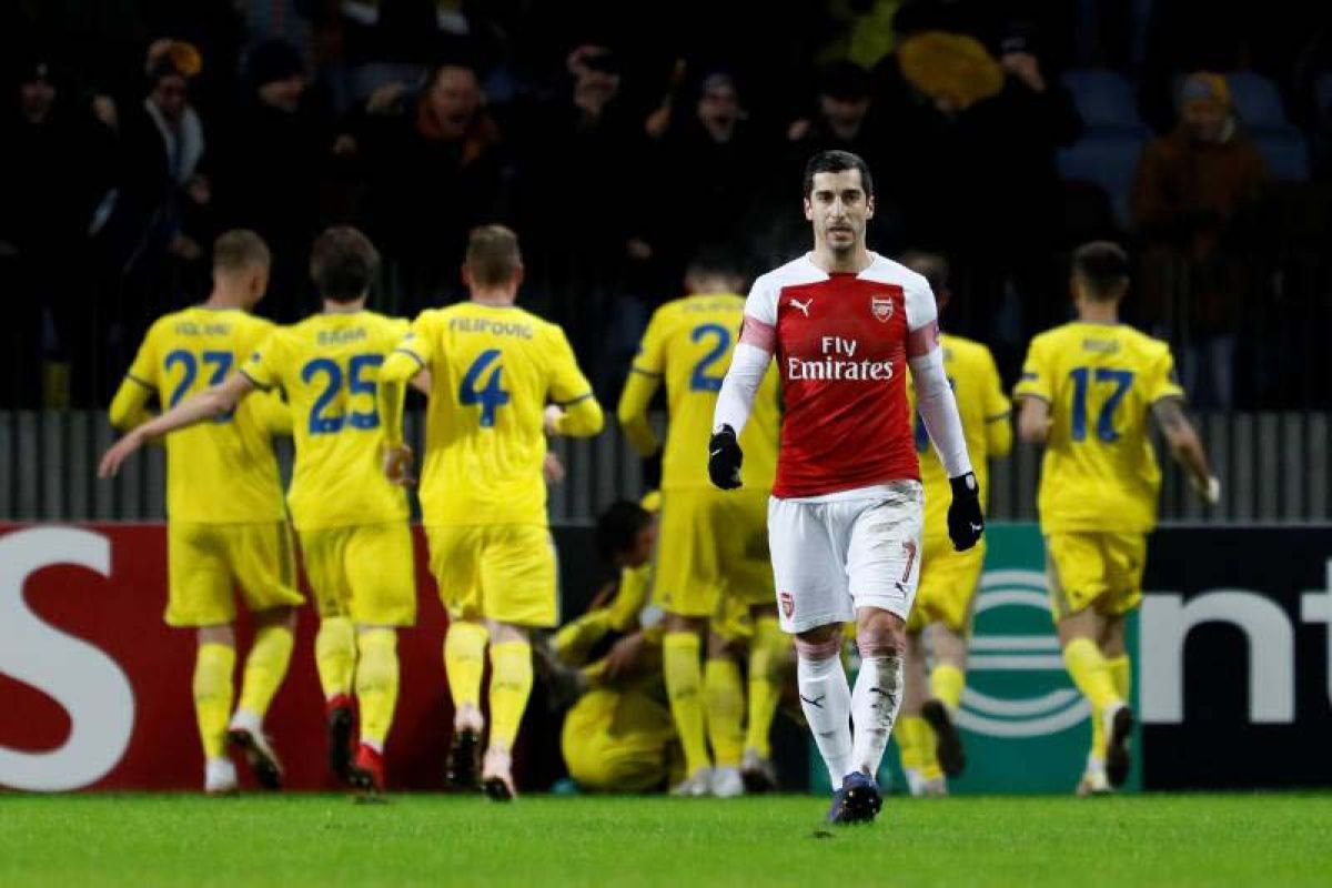 Hasil dan Pertandingan Liga Europa, Arsenal dibungkam Bate