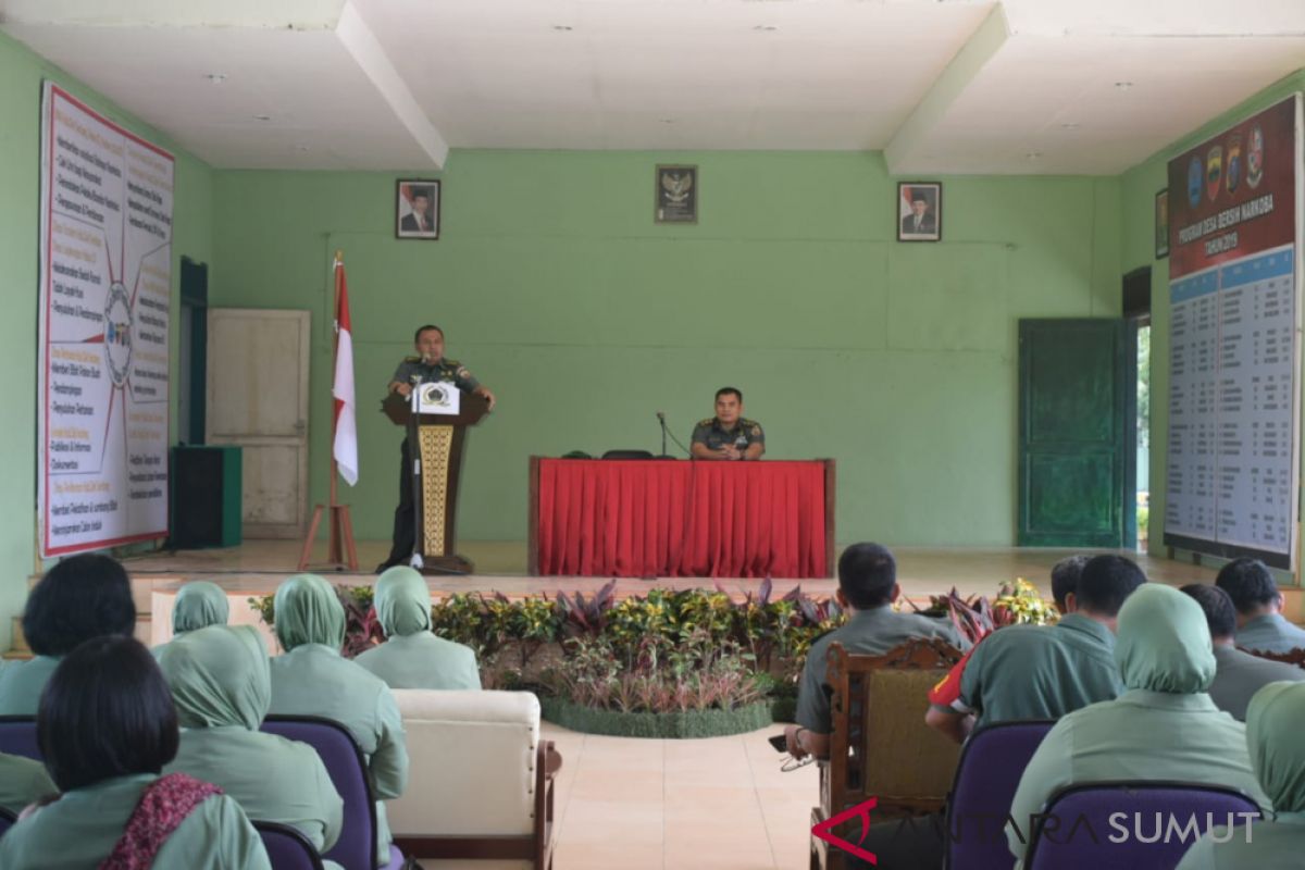 Kodim 0204/DS ikuti bimbingan mental dan rohani