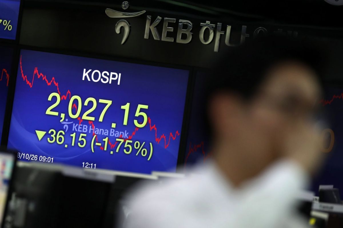 Bursa saham Seoul melemah, Indeks KOSPI ditutup turun 0,69 persen