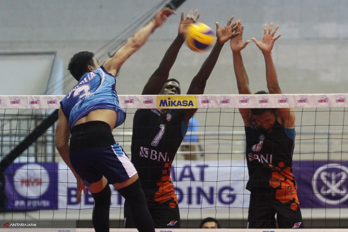 Tim Putra Palembang Bank SumselBabel Terancam Gagal ke Final Proliga