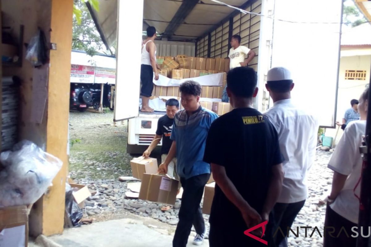 KPU Dharmasraya terima pengiriman surat suara tahap kedua