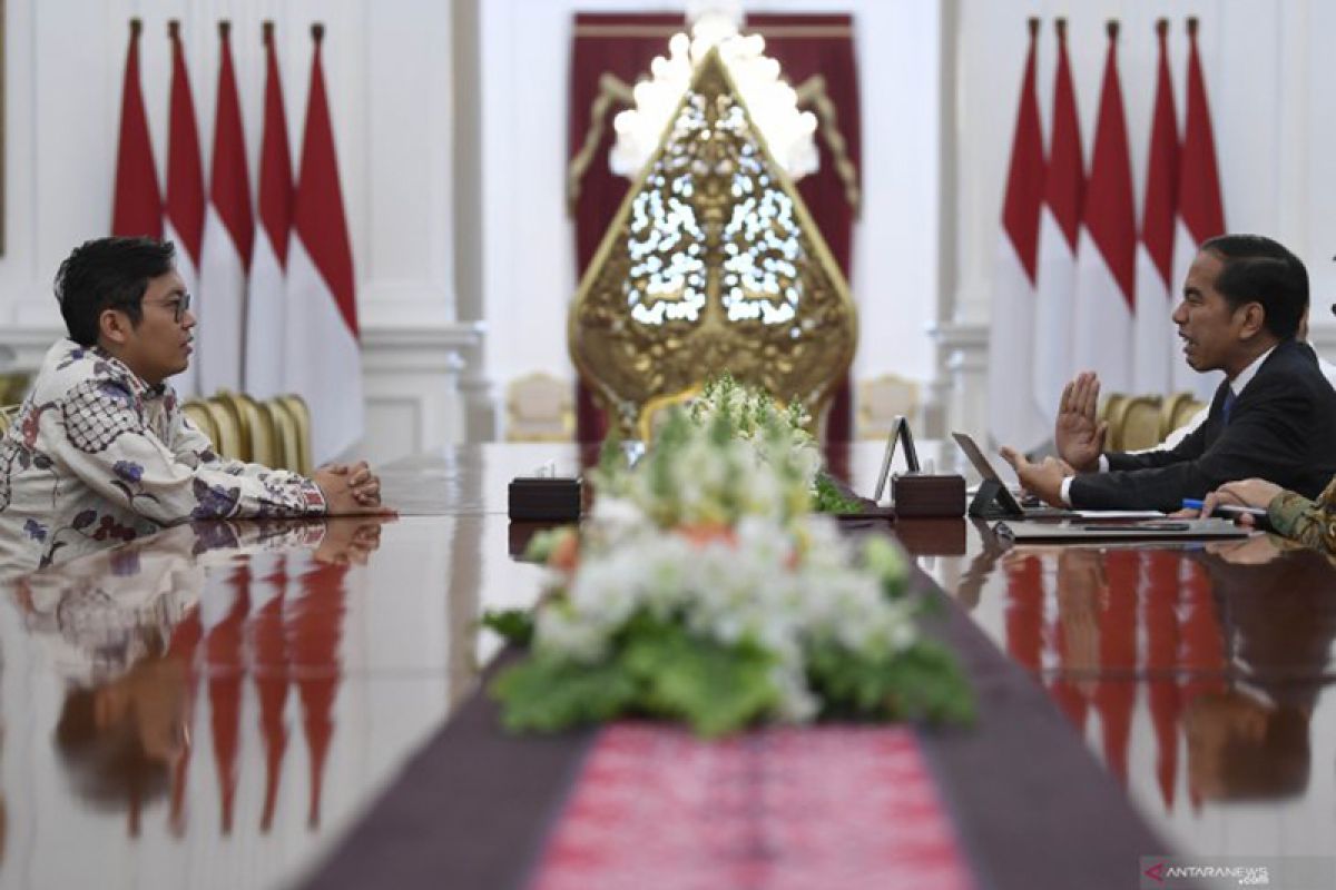 Presiden Jokowi terima CEO Bukalapak
