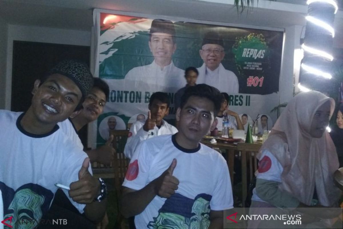 Repnas Jokowi - Ma'ruf NTB gelar nobar debat capres