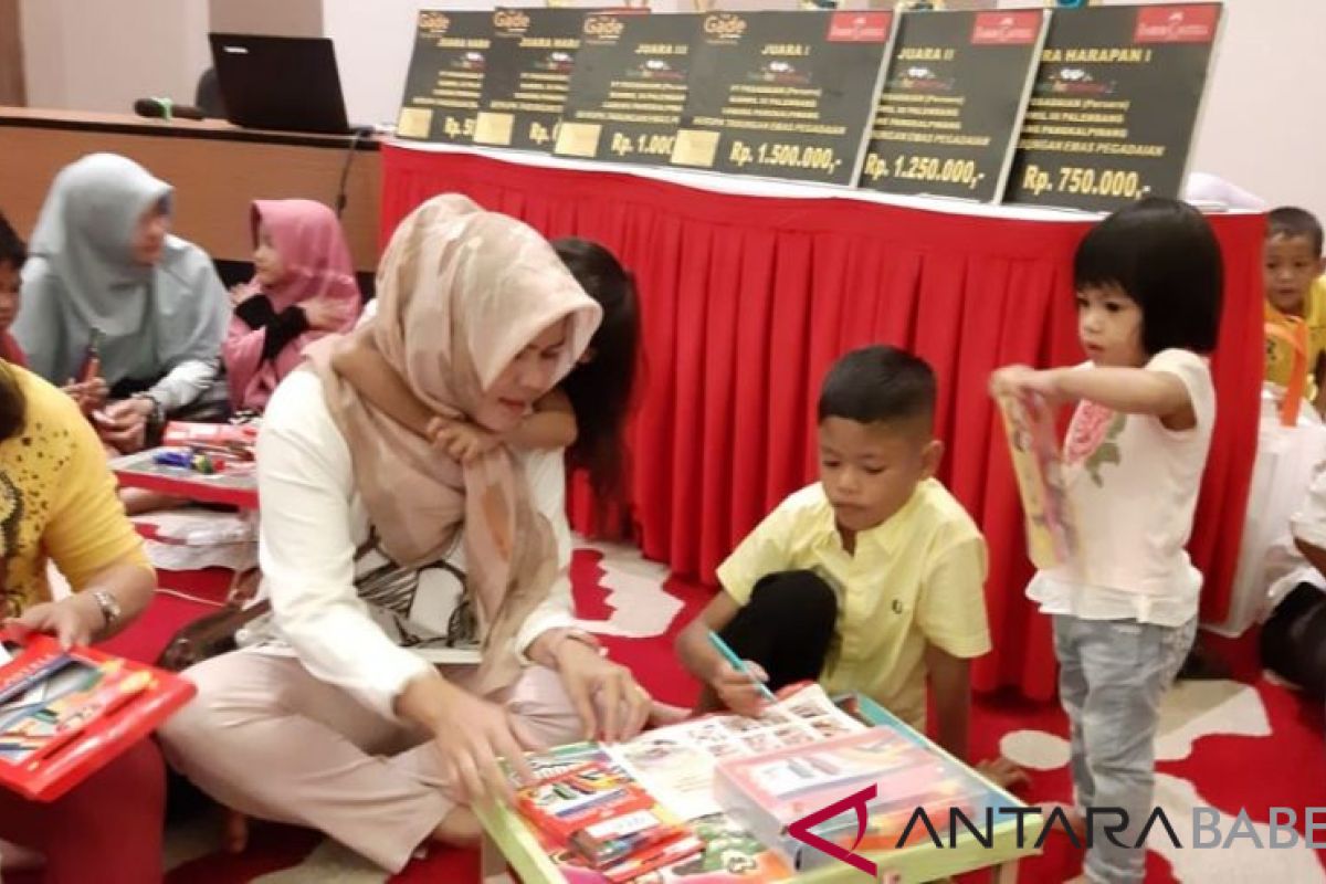 Ratusan anak meriahkan lomba mewarnai Sahid Bangka Hotel