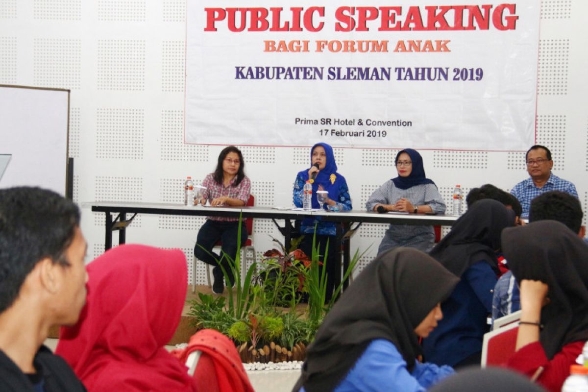 P3AP2KB Sleman adakan pelatihan public speaking forum anak