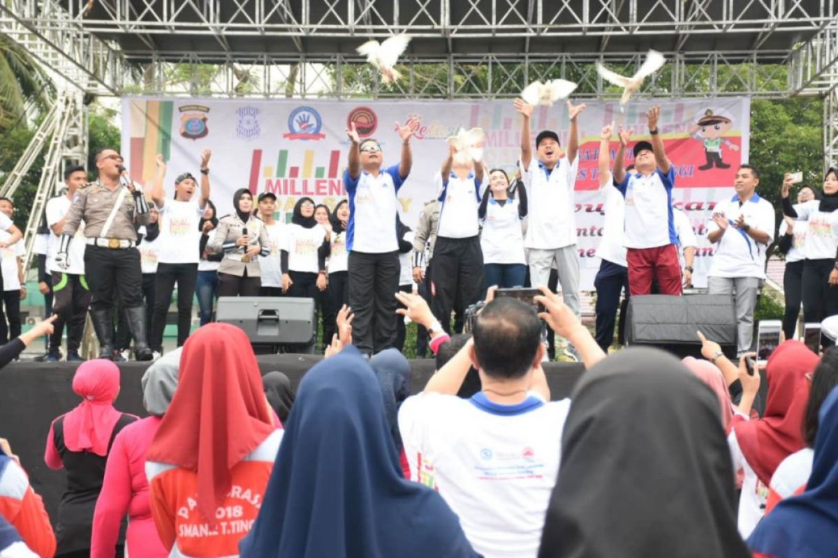 Polres Tebing Tinggi gelar Millennial Road Safety Festival