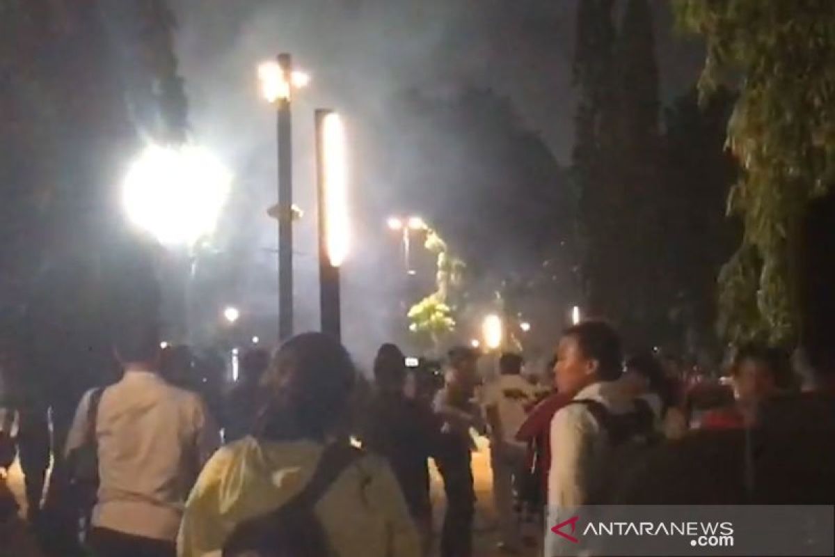 Ledakan terdengar di lokasi nobar debat capres Parkir Timur Senayan