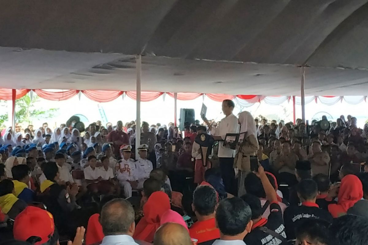 Presiden uji pengetahuan kebencanaan pelajar Pandeglang