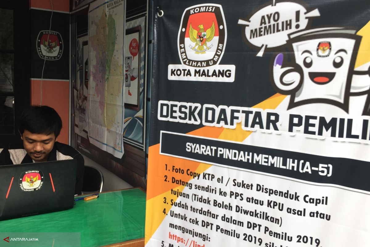 KPU Kota Malang Buka Pendataan Pindah Pilih Tahap Kedua