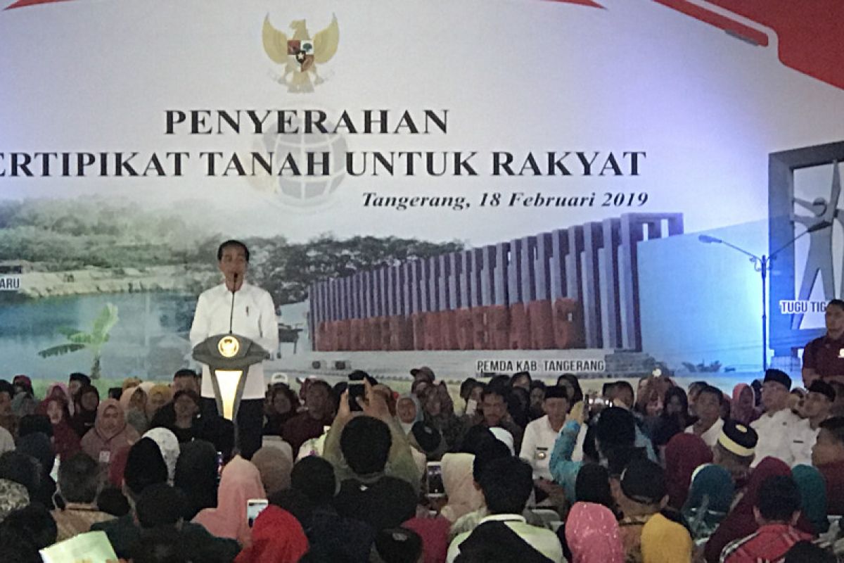 Jokowi sebut sengketa lahan itu seram