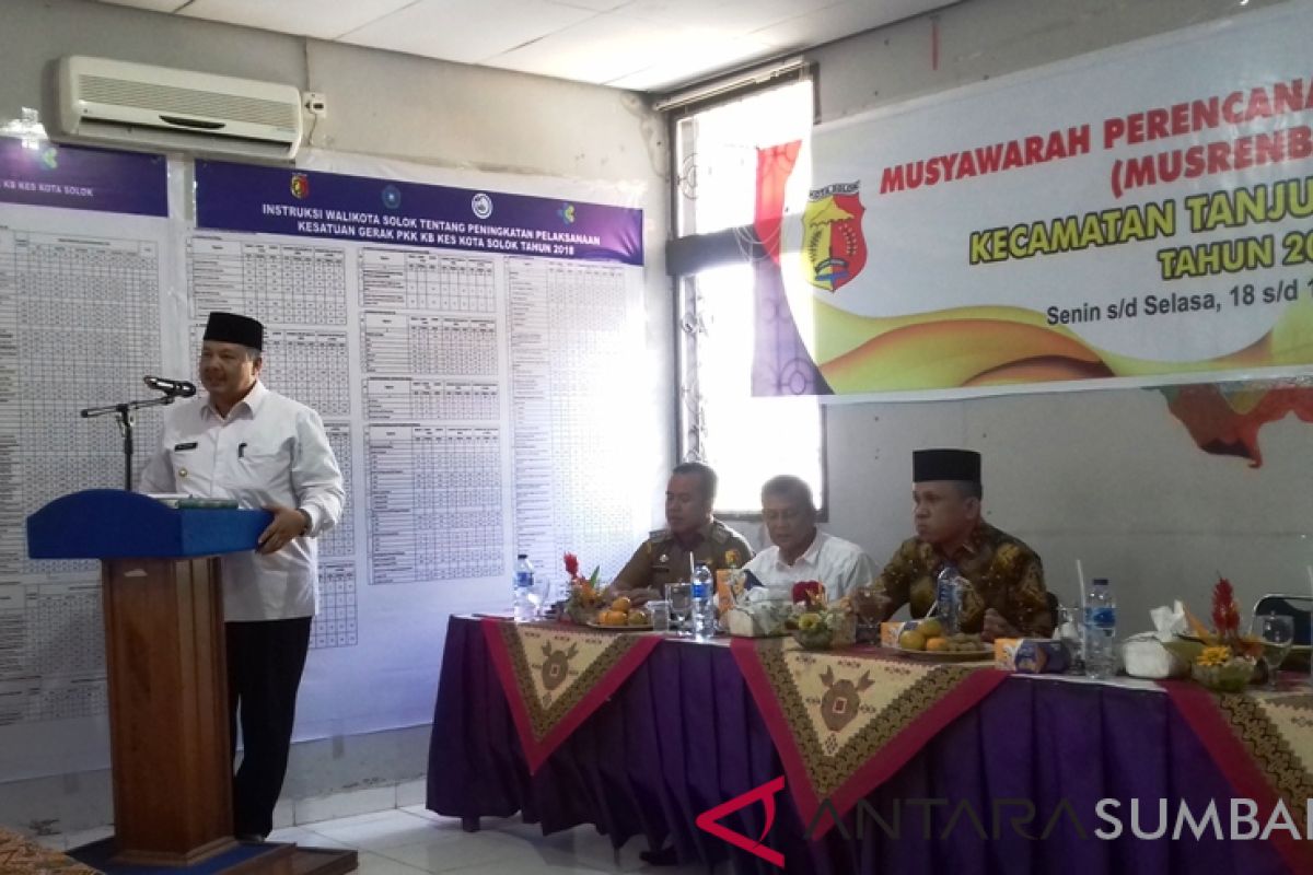 Pemkot Solok fokuskan pembangunan persiapkan visit 2020