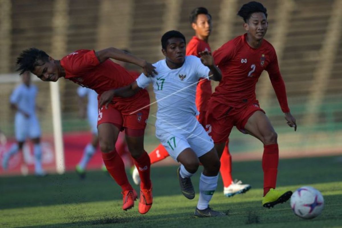 Timnas U-22 tahan imbang Myanmar 1-1