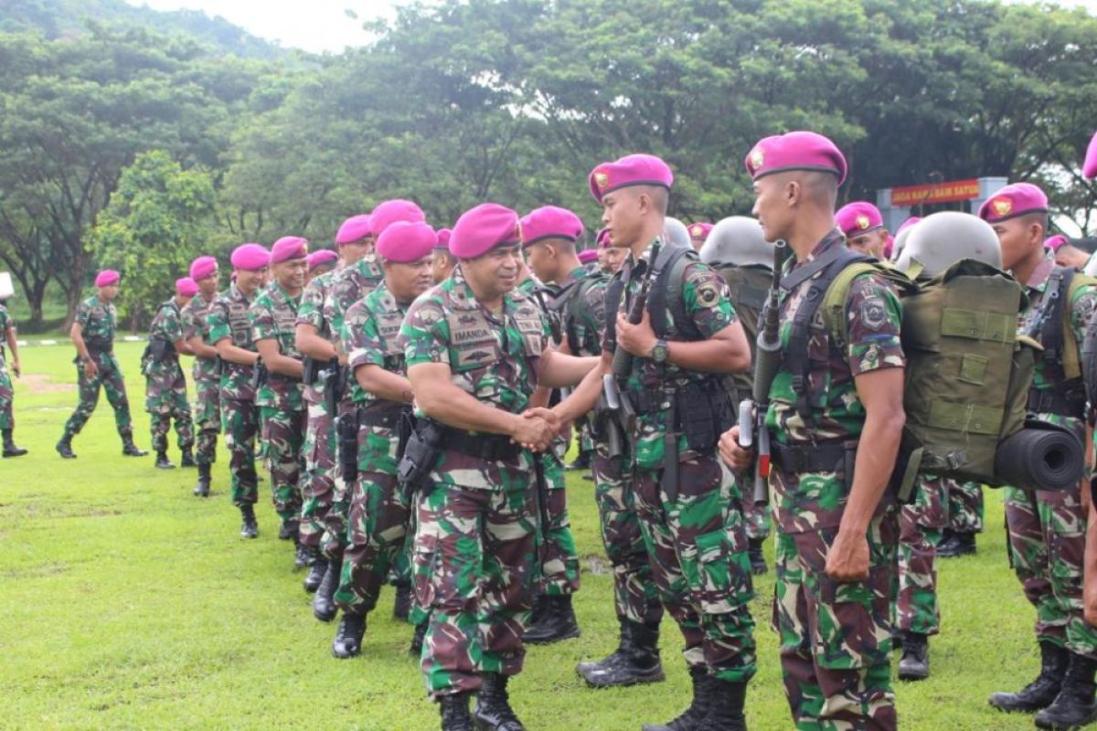 160 Prajurit Marinir Lampung Jadi Satpamwal Mabes Tni