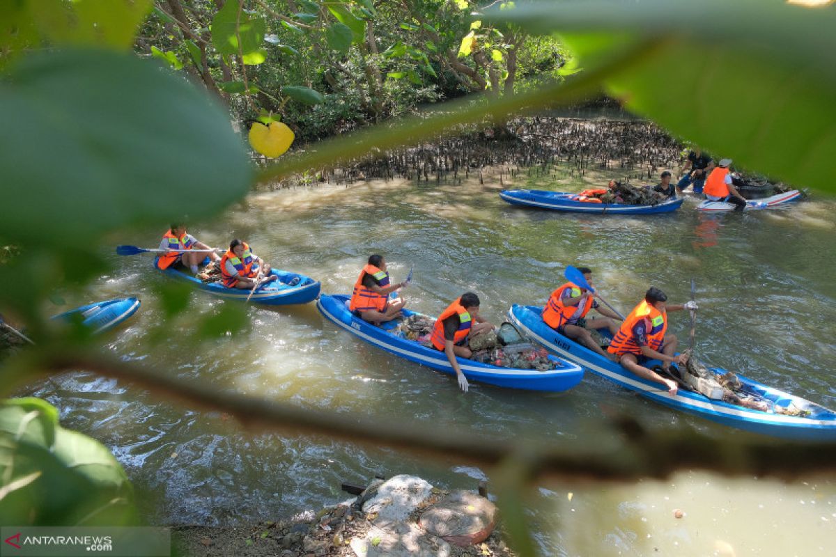 Jaga lingkungan, "susur mangrove" digelar Dinas Perikanan Denpasar