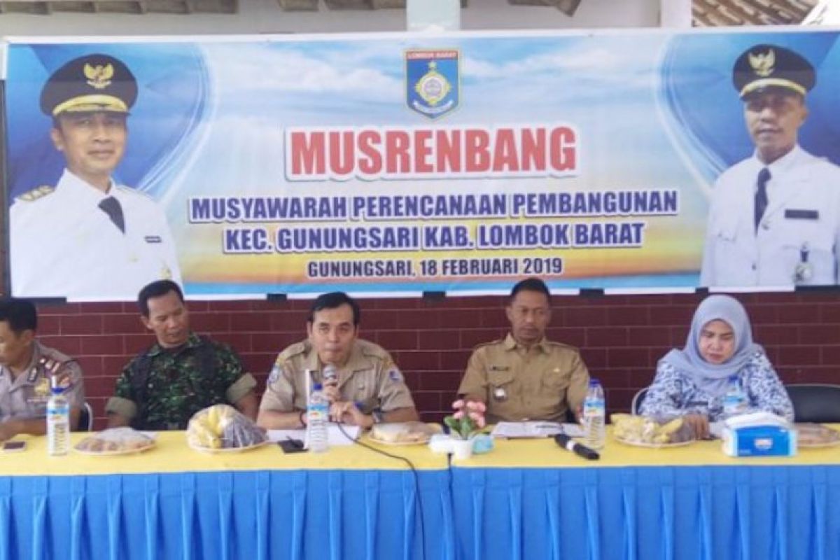 Masalah infrastruktur jadi bahasan Musrenbang Kecamatan Gunungsari