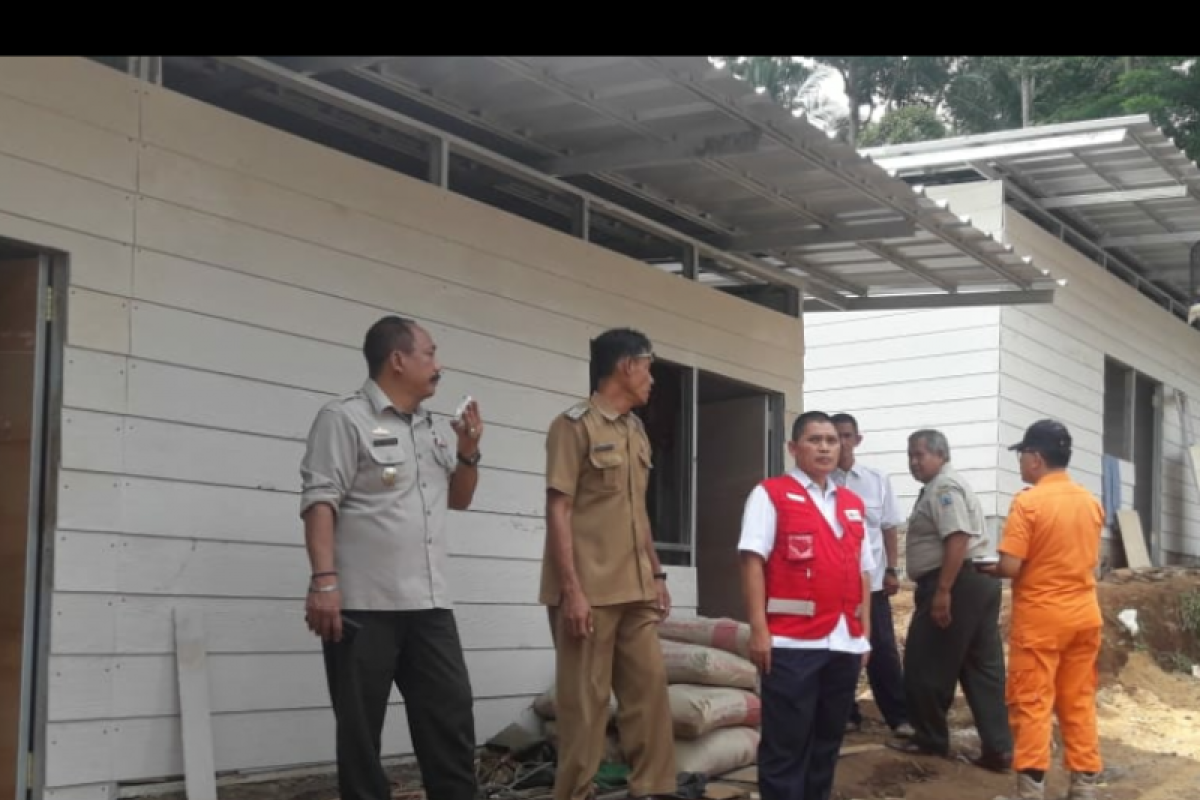 BPBD Lampung Tinjau pembangunan Huntara Korban Tsunami