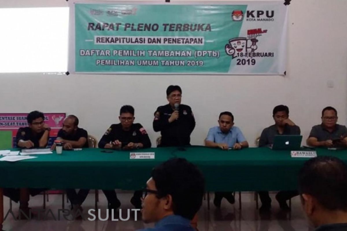 Pemilih Manado di DPTb bertambah tujuh orang