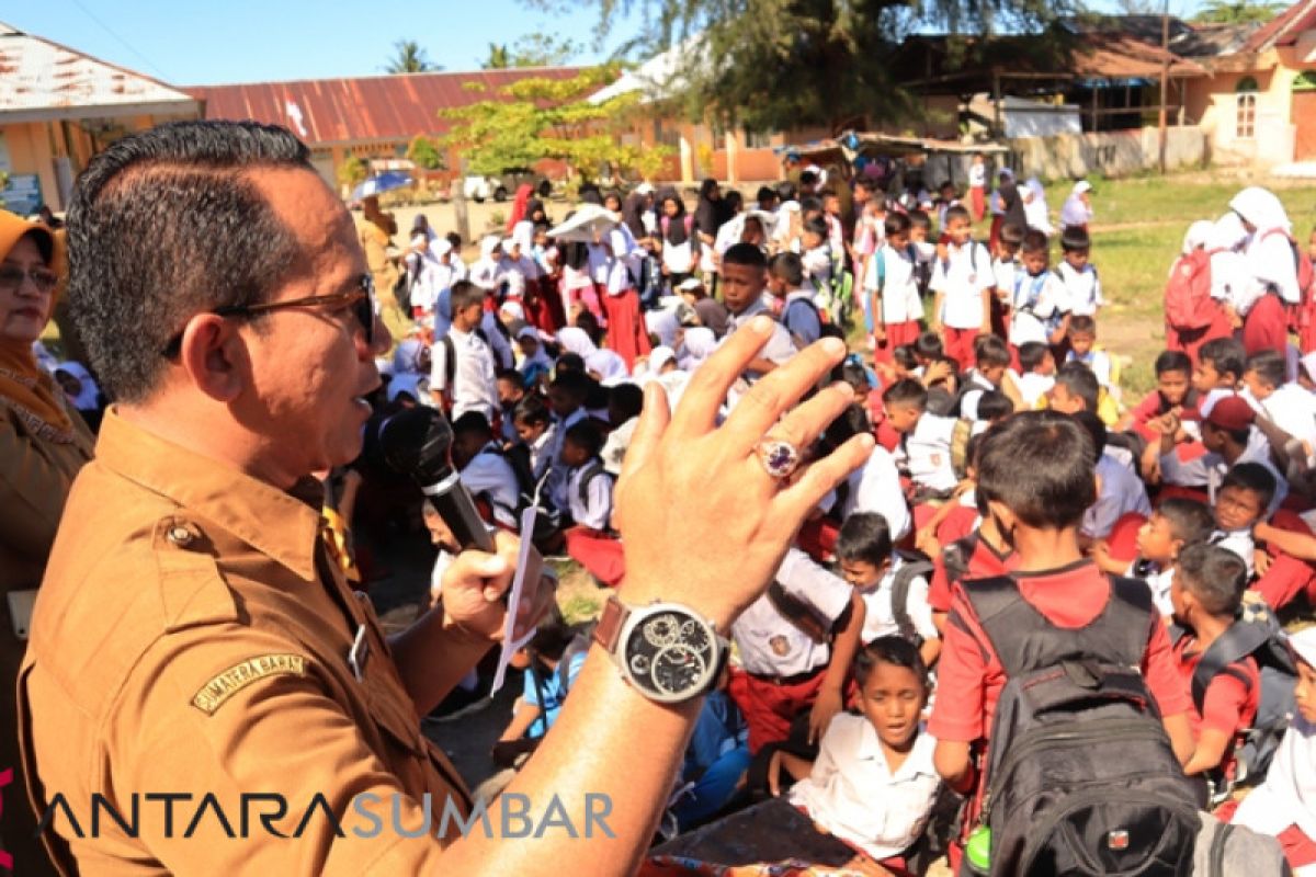 Padang Pariaman edukasi pelajar di pesisir tentang kebencanaan