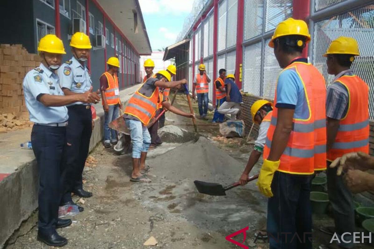 Warga binaan lapas Meulaboh dilatih bidang kontruksi