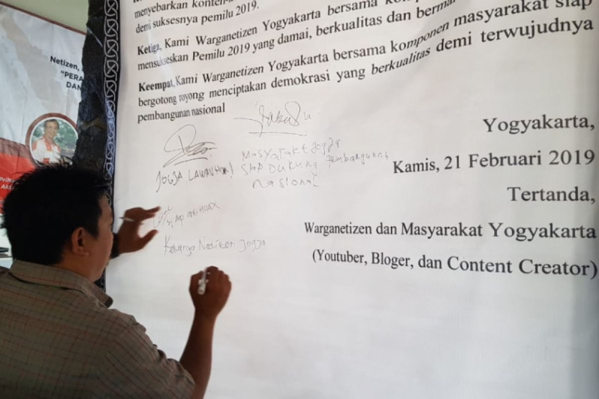 Netizen Yogyakarta deklarasi lawan hoaks