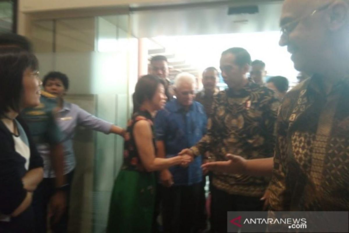 Presiden Jokowi tiba di rumah sakit Singapura