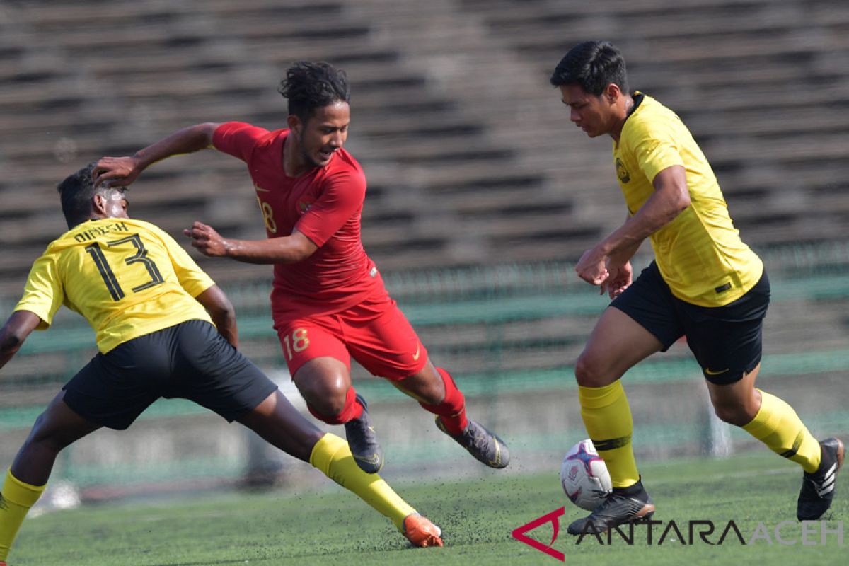 Indonesia diimbangi Malaysia 2-2