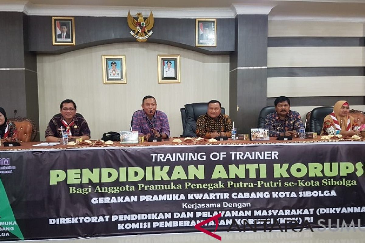 KPK edukasi anti korupsi kepada pramuka Sibolga