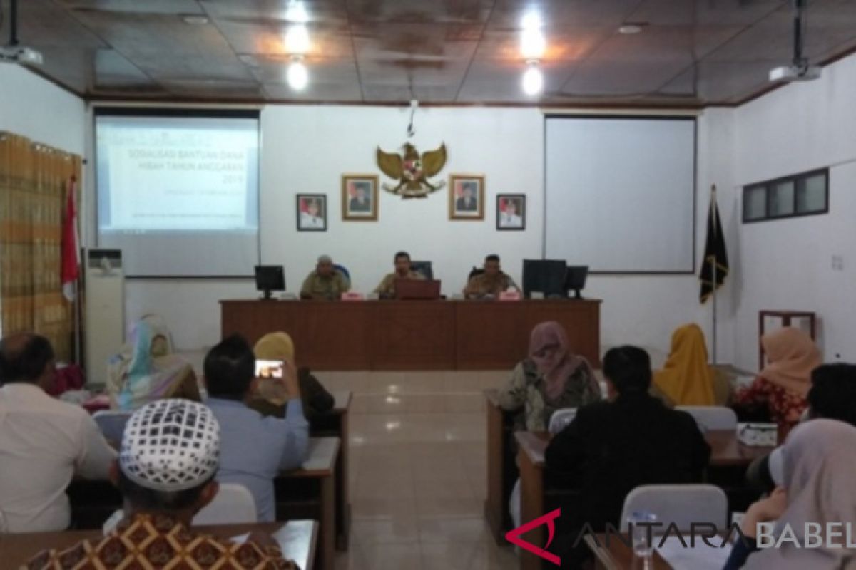 Pemkab Bangka sosialisasikan bantuan dana hibah 2019