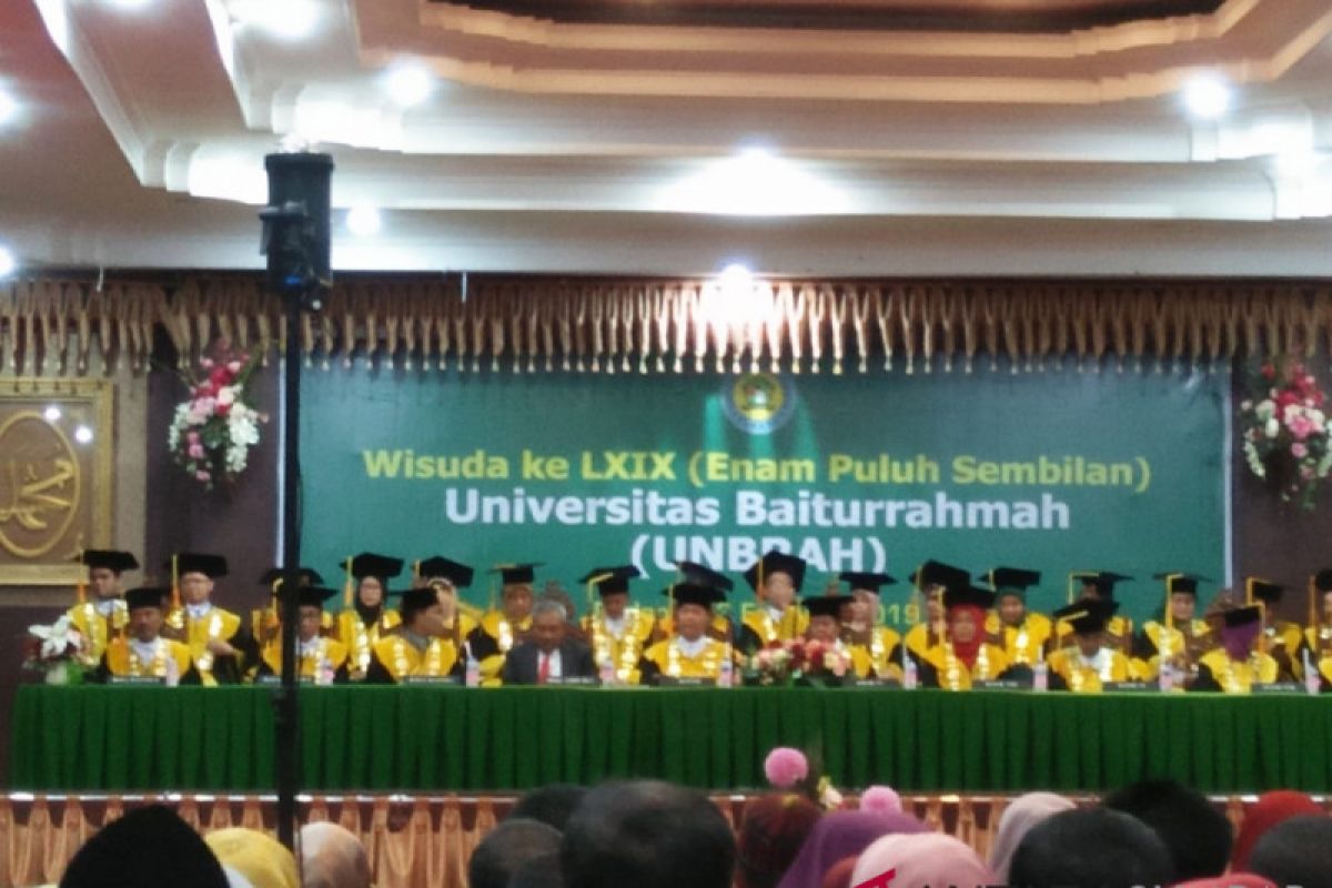 Universitas Baiturahmah  Wisuda 114 Mahasiswa