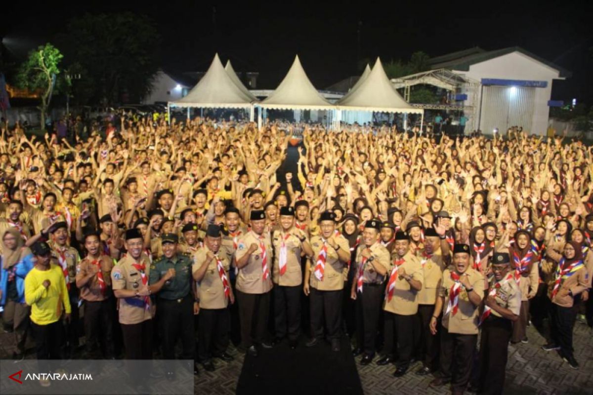 Wawali Mojokerto Buka Festival Wirakarya Kampung Kelir Pramuka