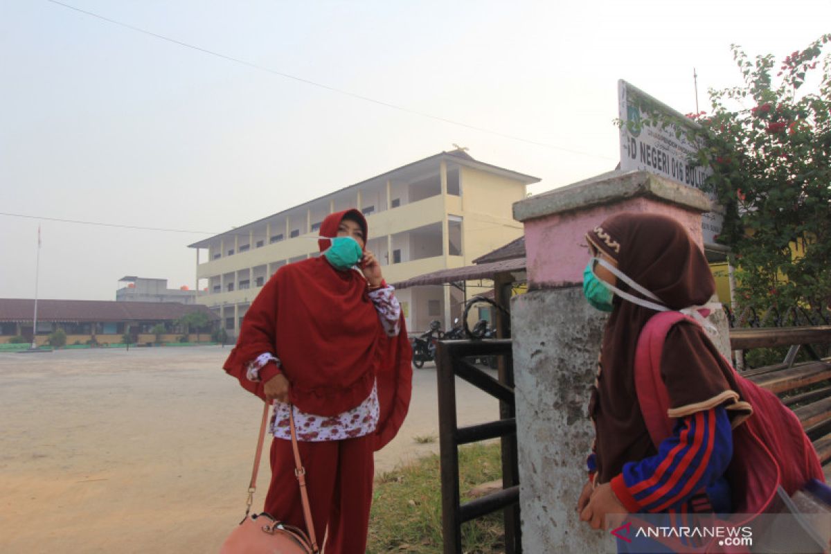 Dumai masih berselimut asap kebakaran lahan