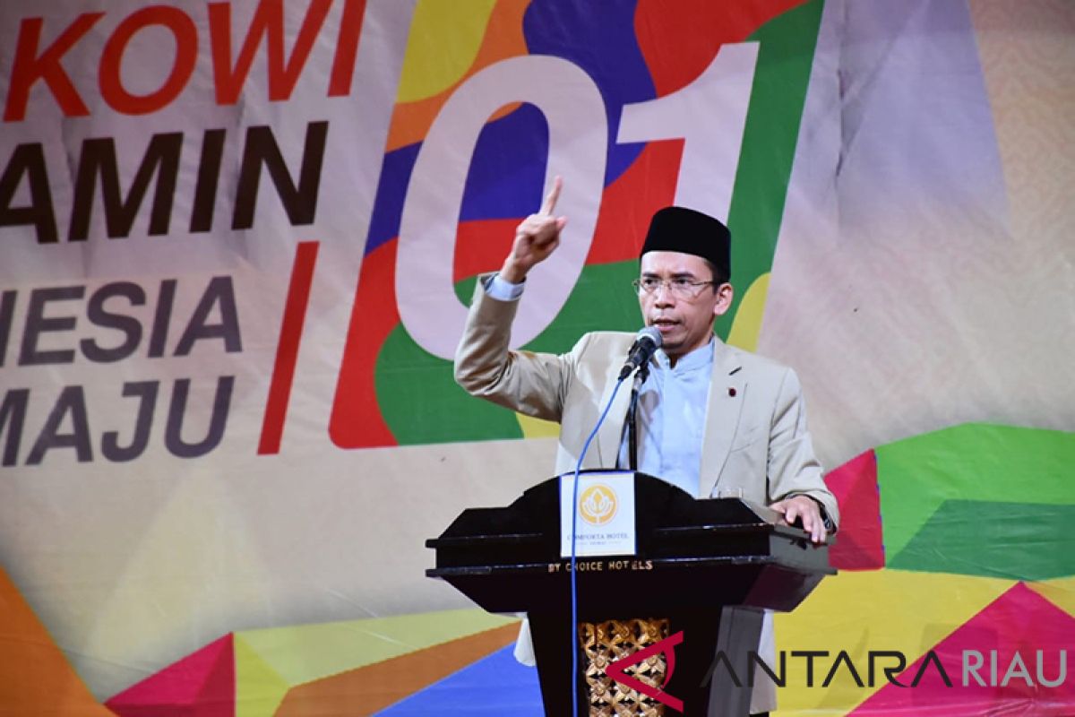 TGB Hadiri Deklarasi TKD Jokowi-Amin Dumai