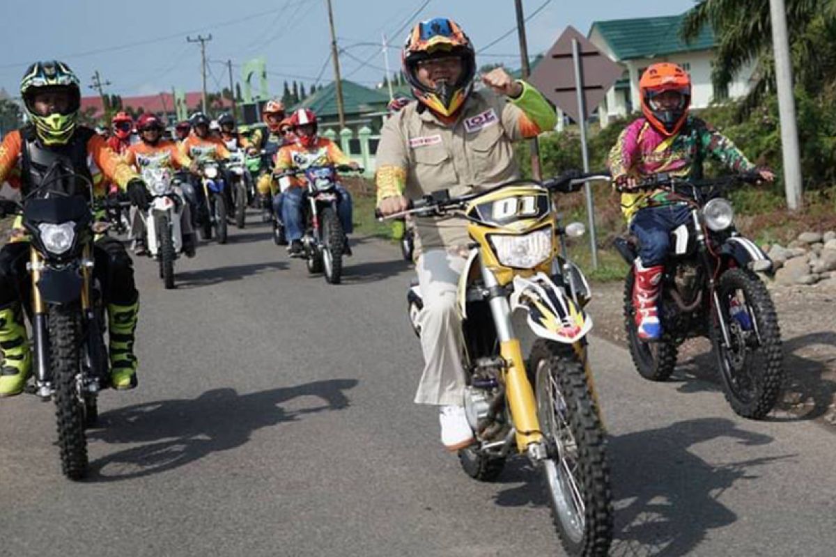 Gubernur Bengkulu Pakai Trail Jelajah Alam Mukomuko