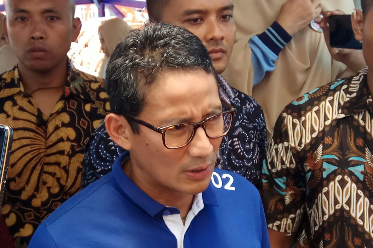 Cawapres Sandiaga bertemu pengusaha di Denpasar