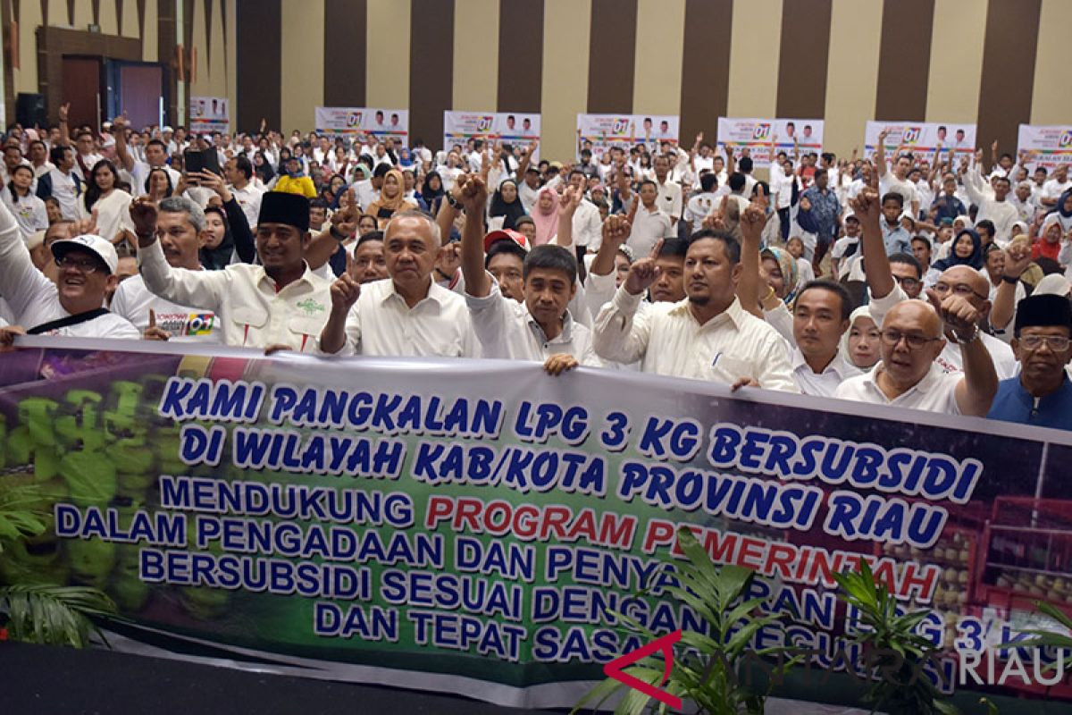 Pangkalan Elpiji 3 Kilo di Riau Deklarasi Dukung Jokowi-Amin, Begini Alasannya