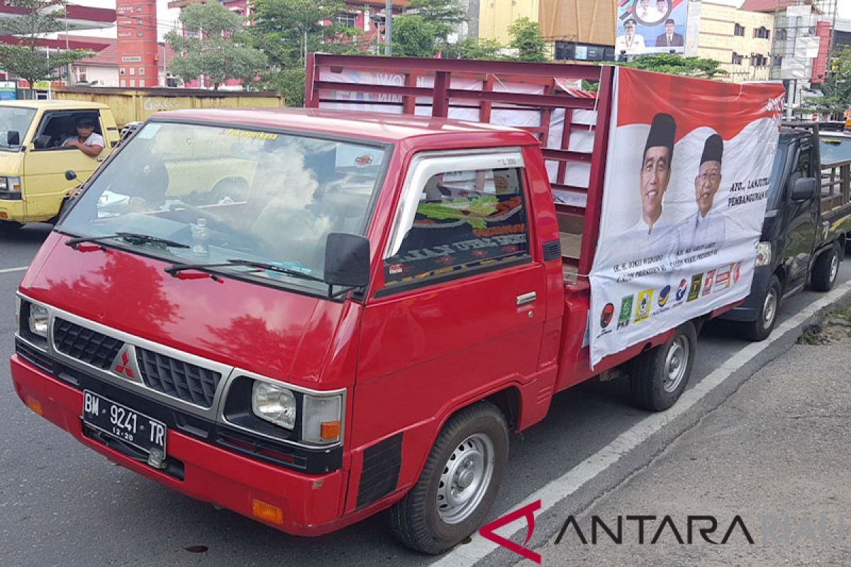 Ramainya Deklarasi Pangkalan Elpiji 3 Kilo Dukung Jokowi-Amin, Jalanan Sampai Macet