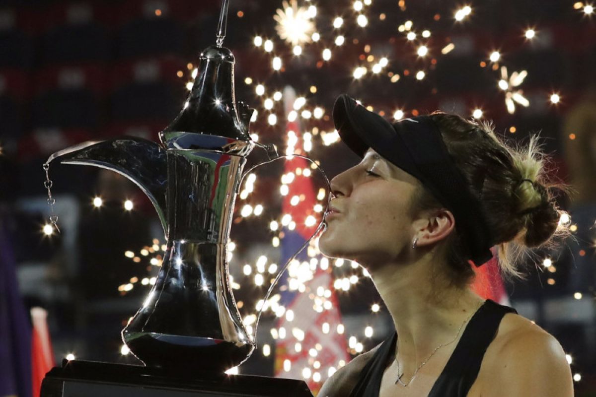 Kalahkan Kvitova, Bencic juara di Dubai