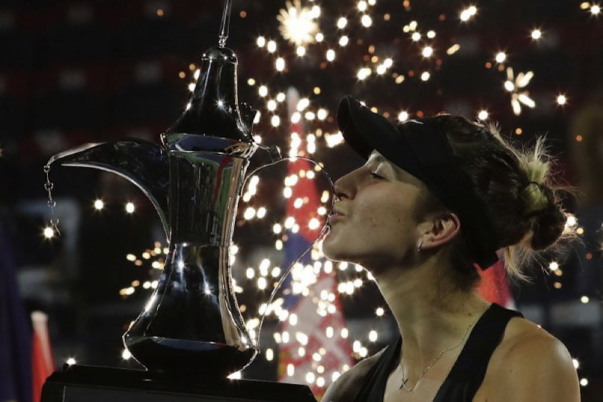 Kalahkan Kvitova, Bencic juara di Dubai