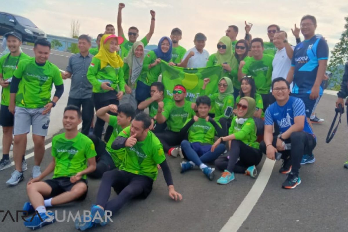 Uji coba track BRI Mandeh Run, atlet lari nasional