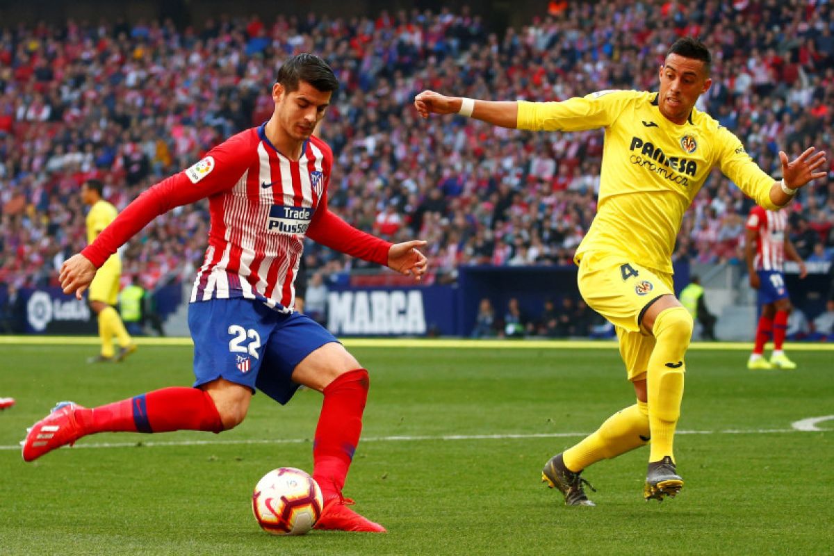 Morata cetak gol pertama, Atletico bungkam Villareal 2-0