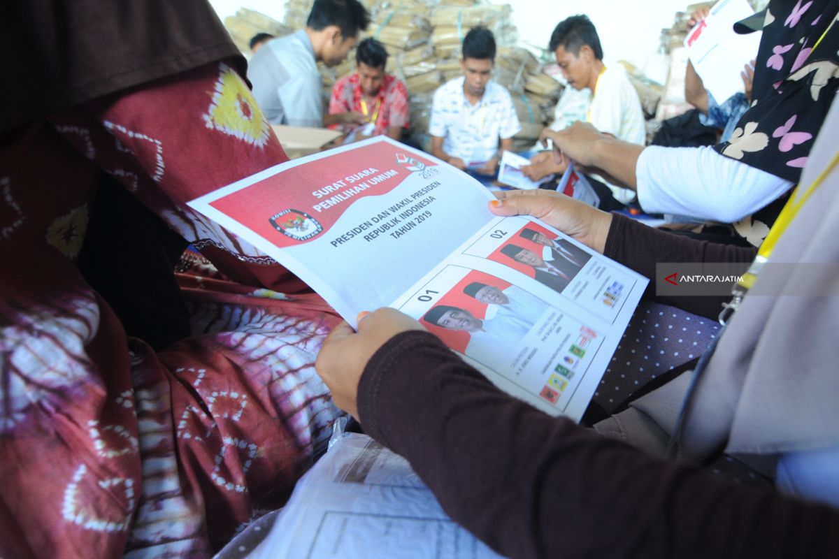 KPU Kabupaten Mojokerto belum distribusikan surat suara