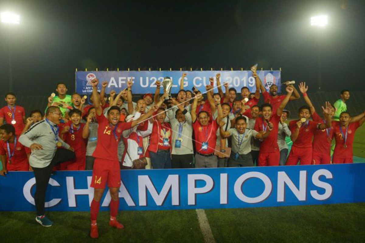 Timnas U-22 siap disambut dengan arak-arakan dan bonus Rp2,1 miliar