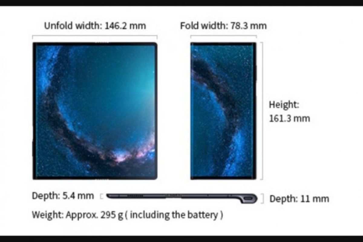 Huawei pernah rancang ponsel lipat mirip Samsung Galaxy Fold, namum hasilnya jelek