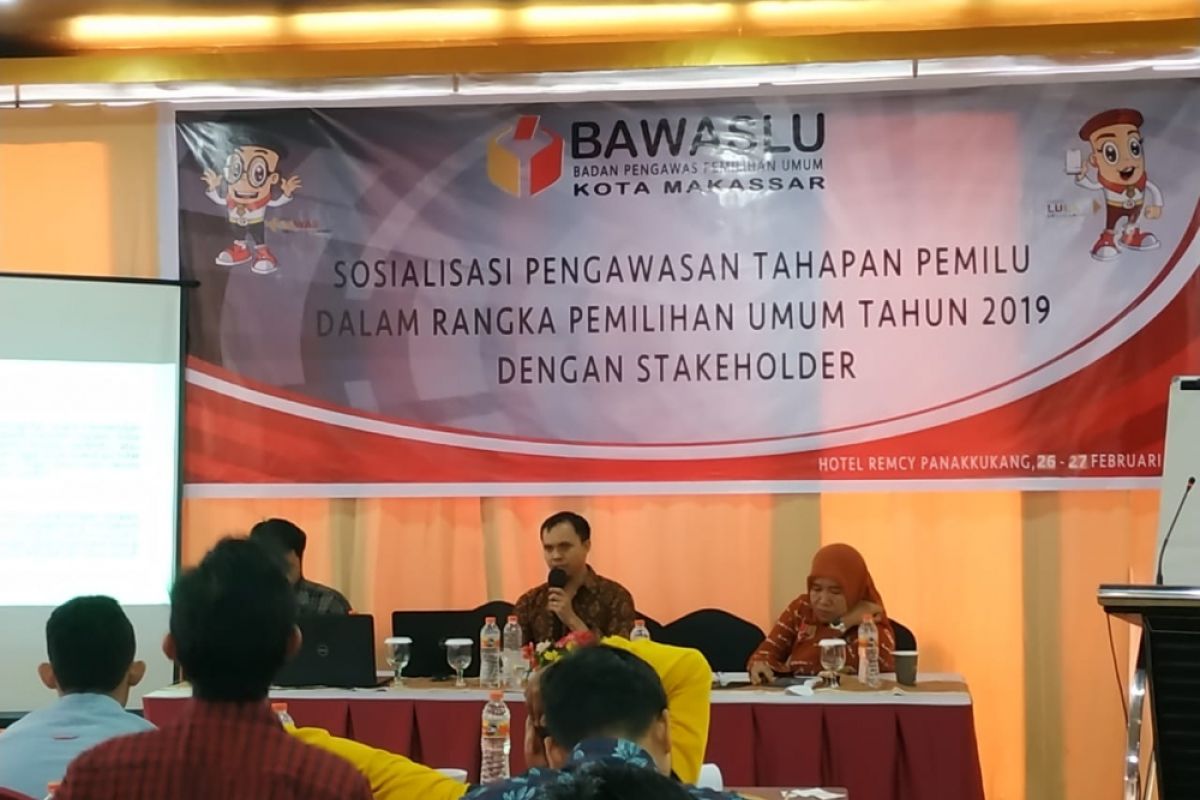 Bawaslu Makassar gelar sosialisasi pengawasan Pemilu 2019