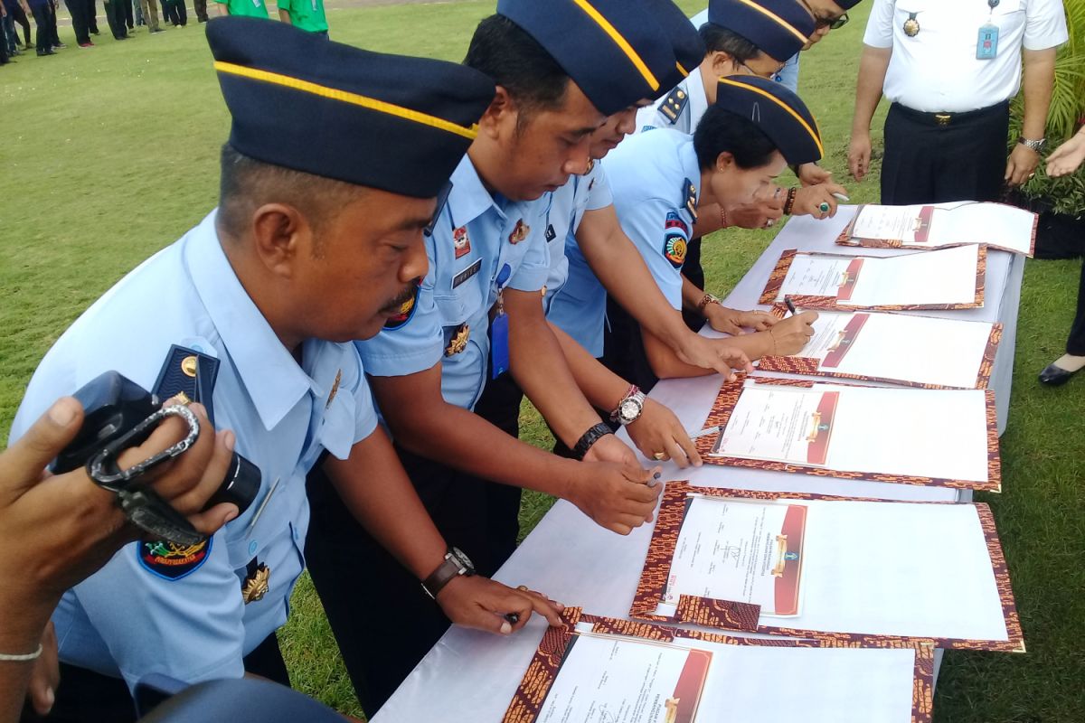 Kemenkumham Bali-petugas LP Kerobokan bangun zona integritas