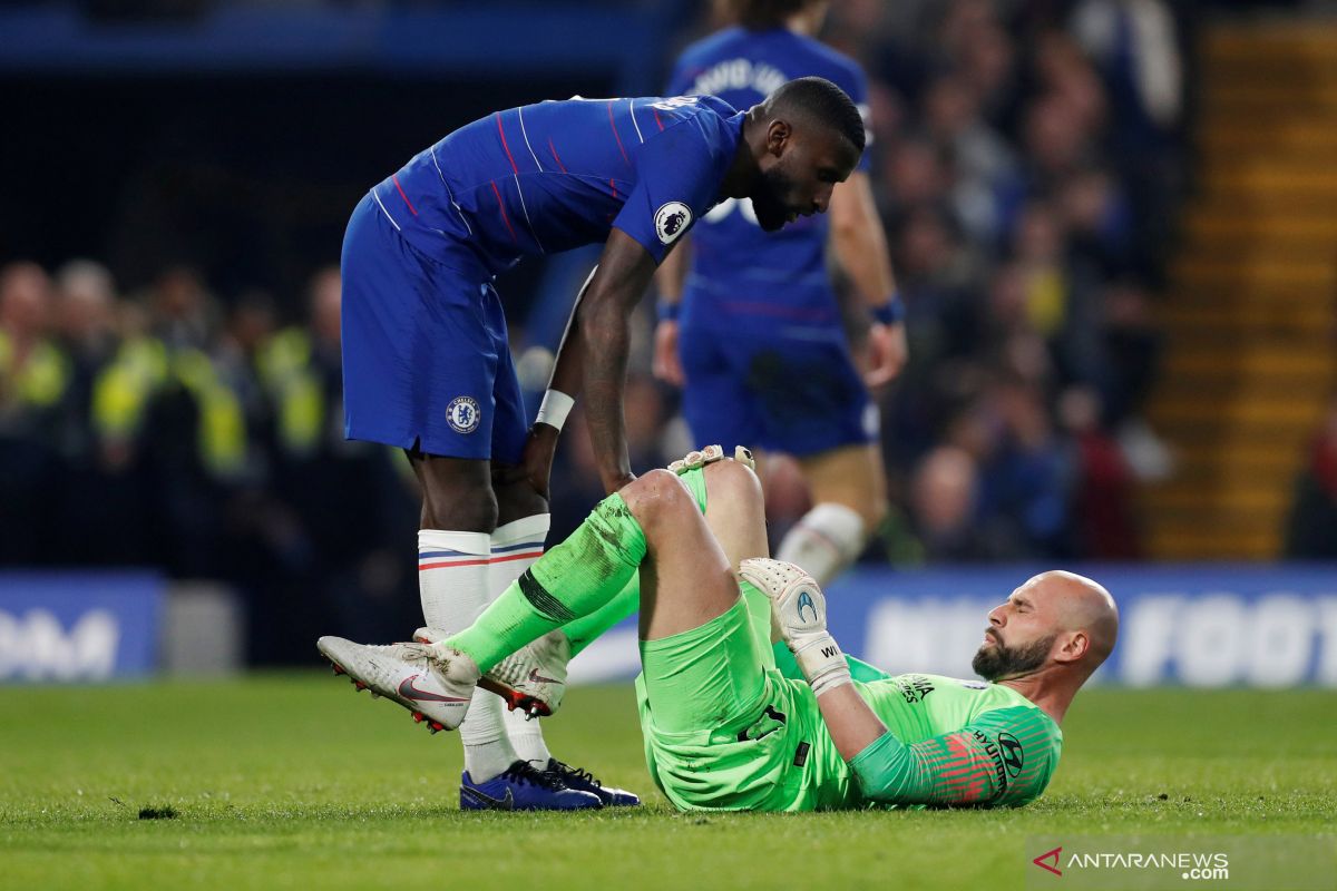 Tanpa Kepa, Chelsea taklukkan Tottenham 2-0